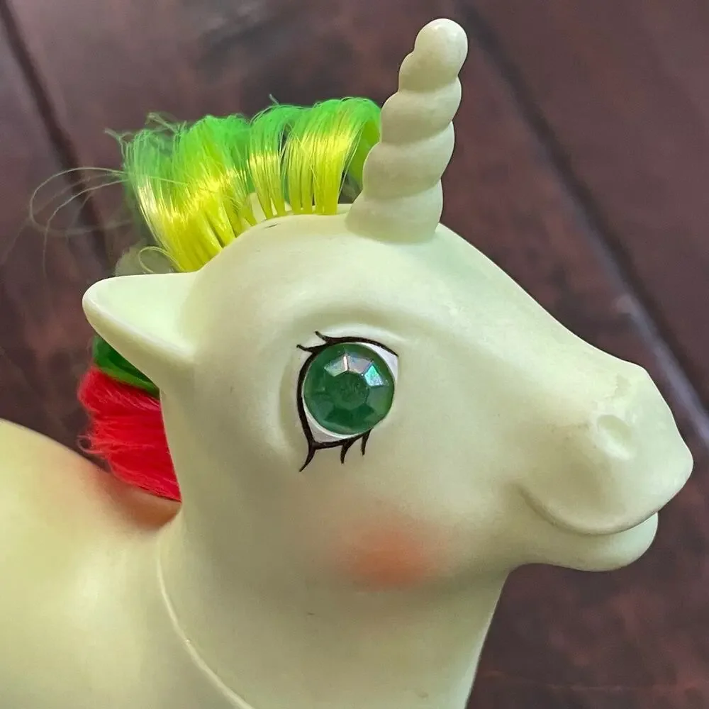 My Little Pony G1 Mimic w/ Star Brush Twinkle Eye Unicorn Parrot VTG 1987 READ